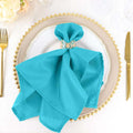 Turquoise Seamless Dinner Napkins Set of 50 for Elegant Events