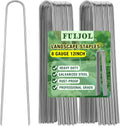 8 Gauge 12in Landscape Staples - Heavy Duty U-Shaped Garden Stakes