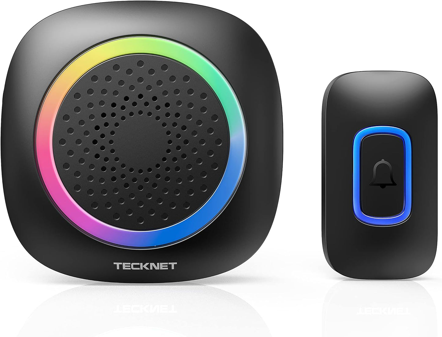 TECKNET Portable Wireless Doorbell: 1300ft Range, 60 Chimes
