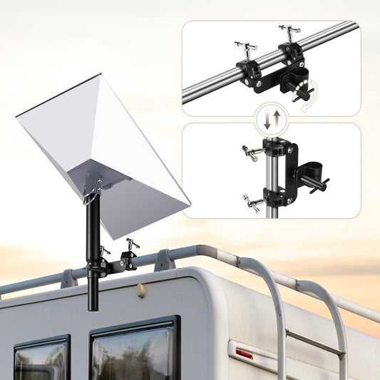 Starlink Gen 3 Mount for RV Ladder & Roof Rack - Adjustable