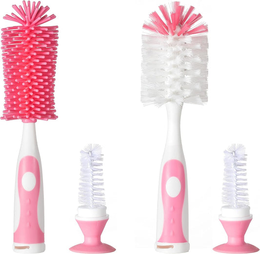 Chemimoso Baby Bottle Brush Set - Rotating Bristles for Easy Cleaning