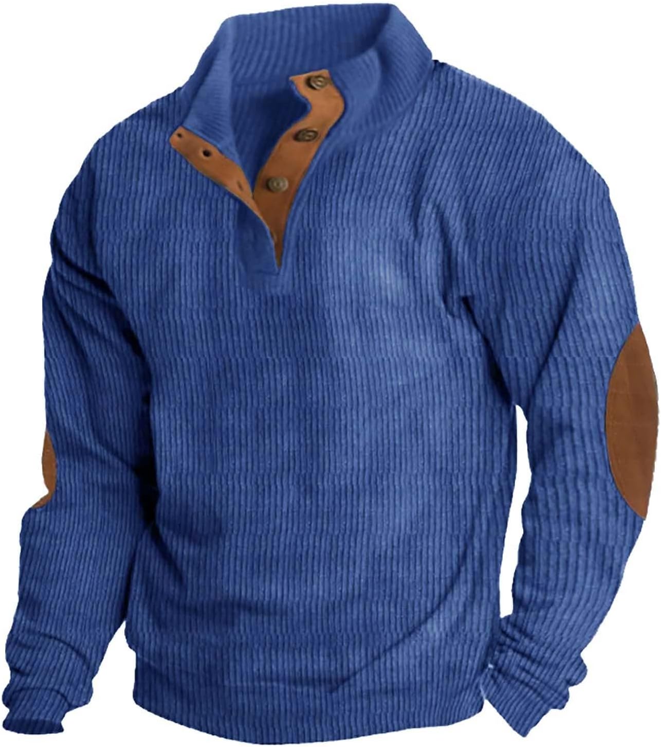 Corduroy Stand Collar Sweater - Classic Style