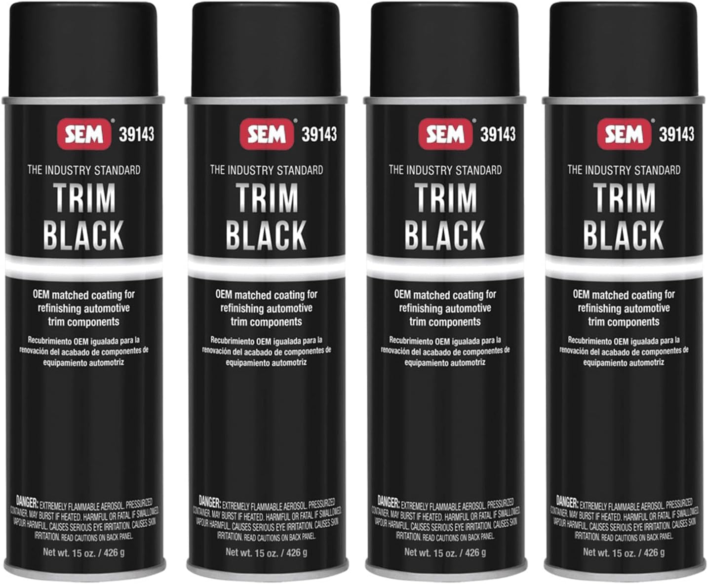 SEM 39143 Trim Black Aerosol for Excellent Adhesion and Durability