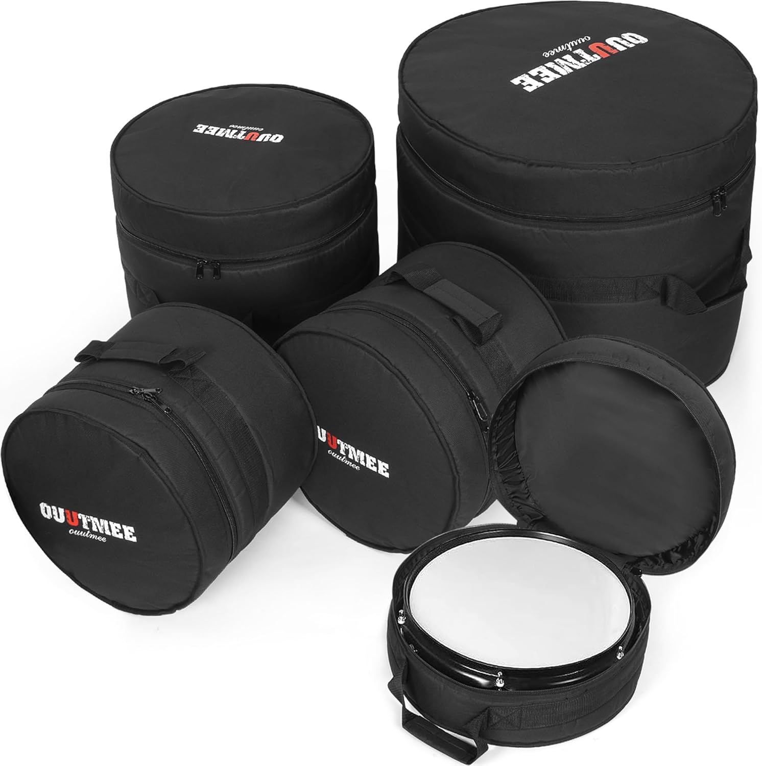 5 Piece 10mm Padded Drum Bag Set for Safe Drum Transport
