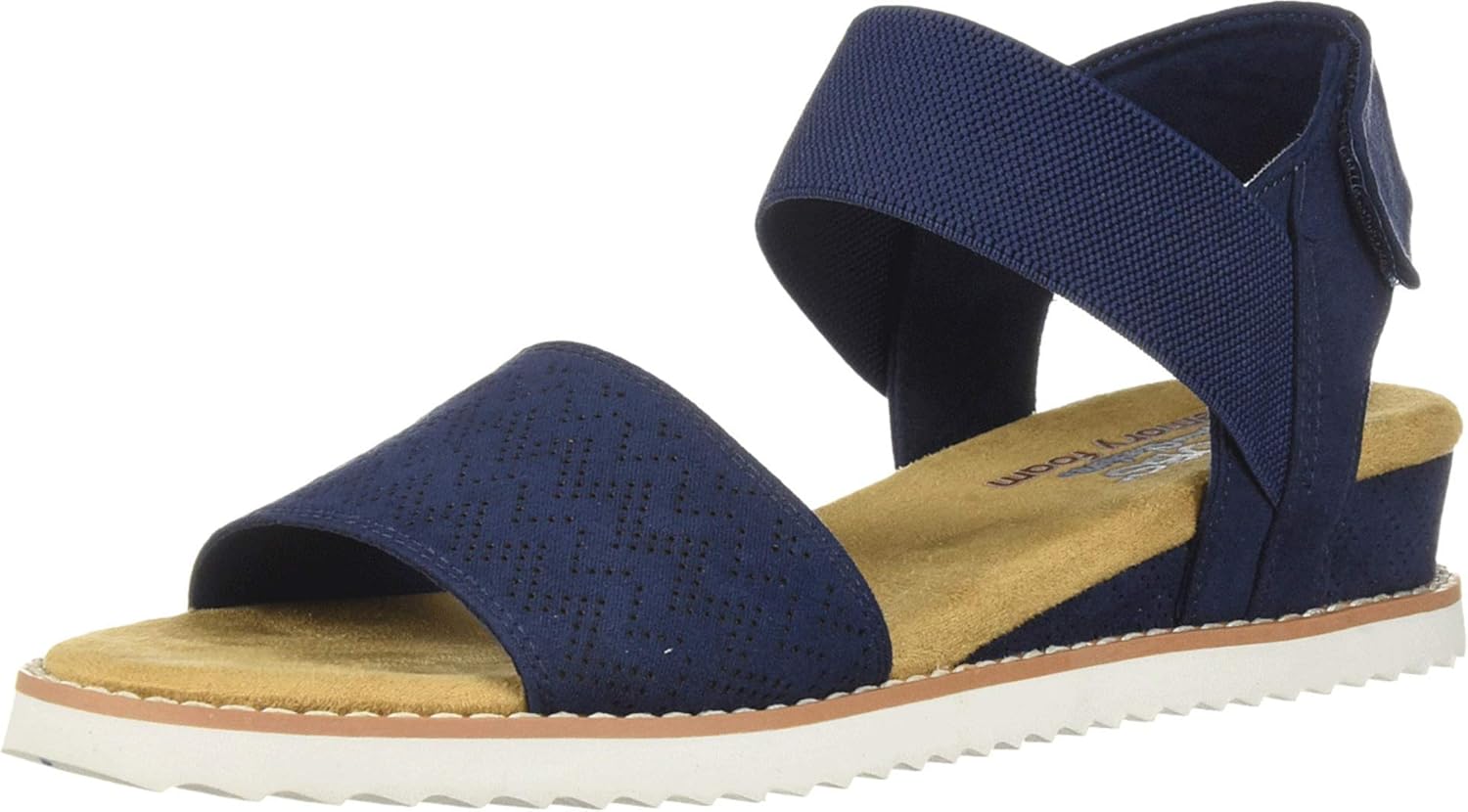 Skechers Women's Desert Kiss-Stretch Sandal Flat for Comfort