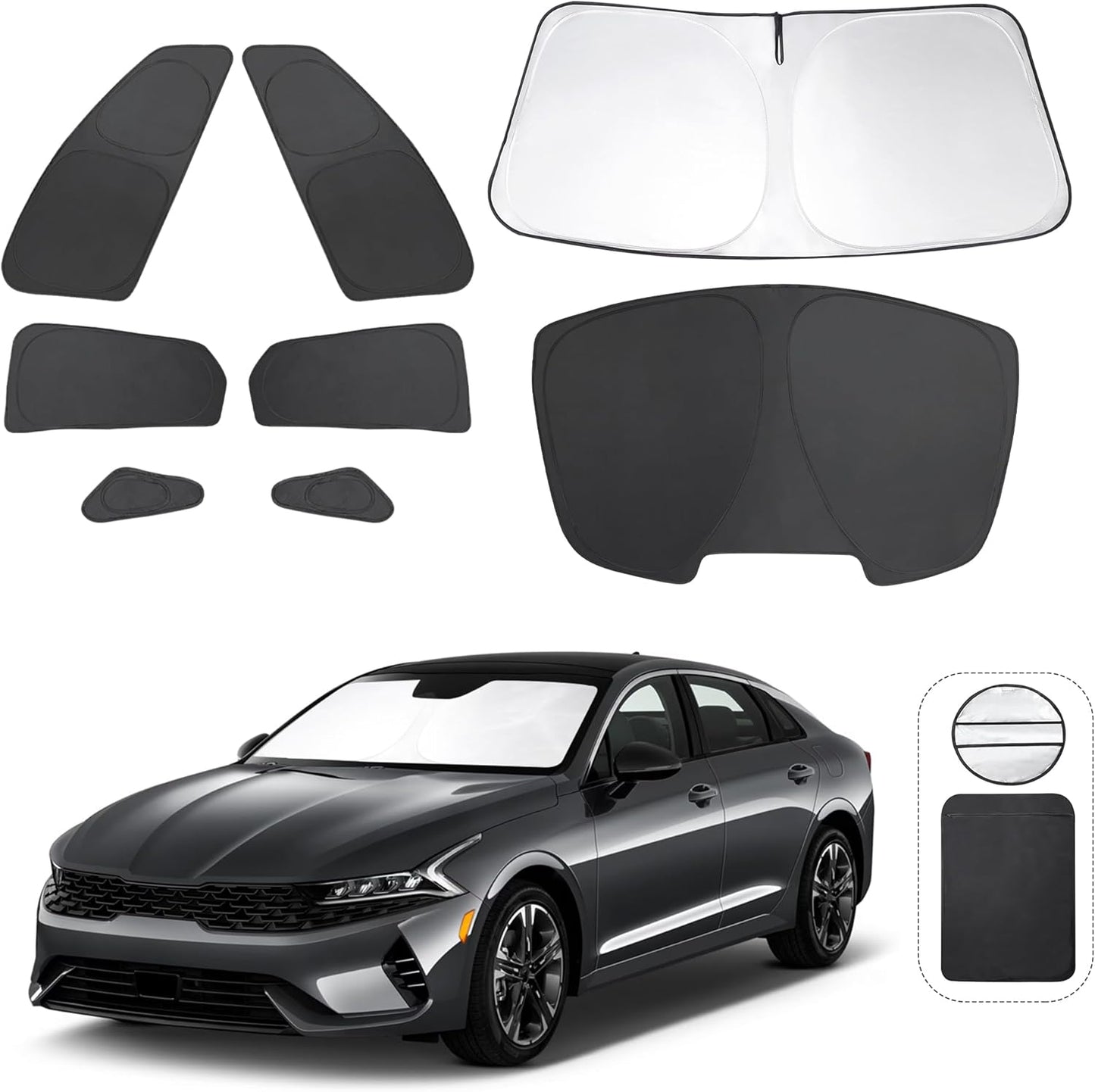 Custom Fit Windshield Sun Shade for 2021-2025 Kia K5 Models