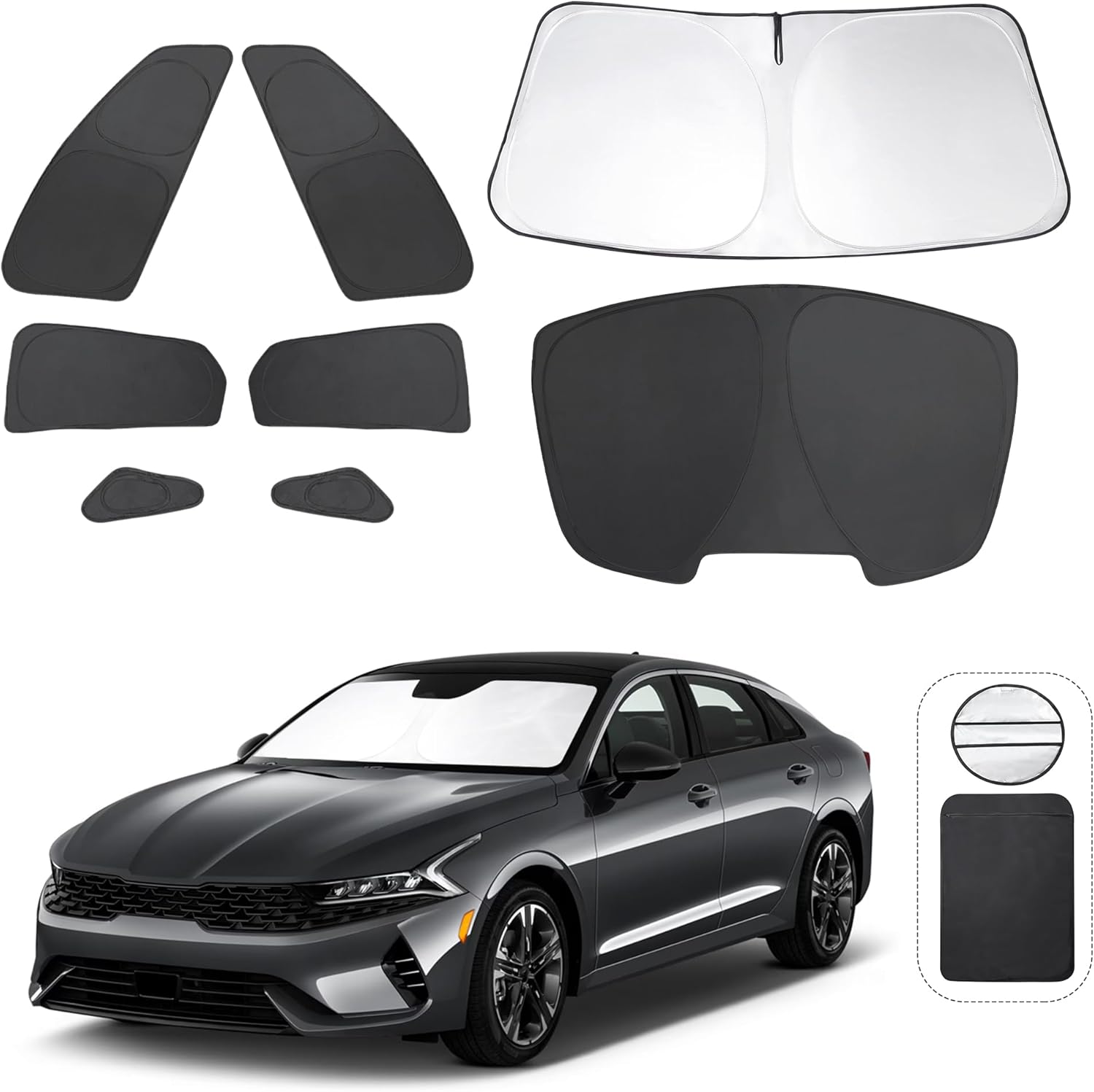 Custom Fit Windshield Sun Shade for 2021-2025 Kia K5 Models
