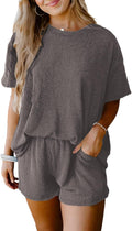 SHEWIN Two Piece Set for Women: Stylish Short Sleeve Pajamas