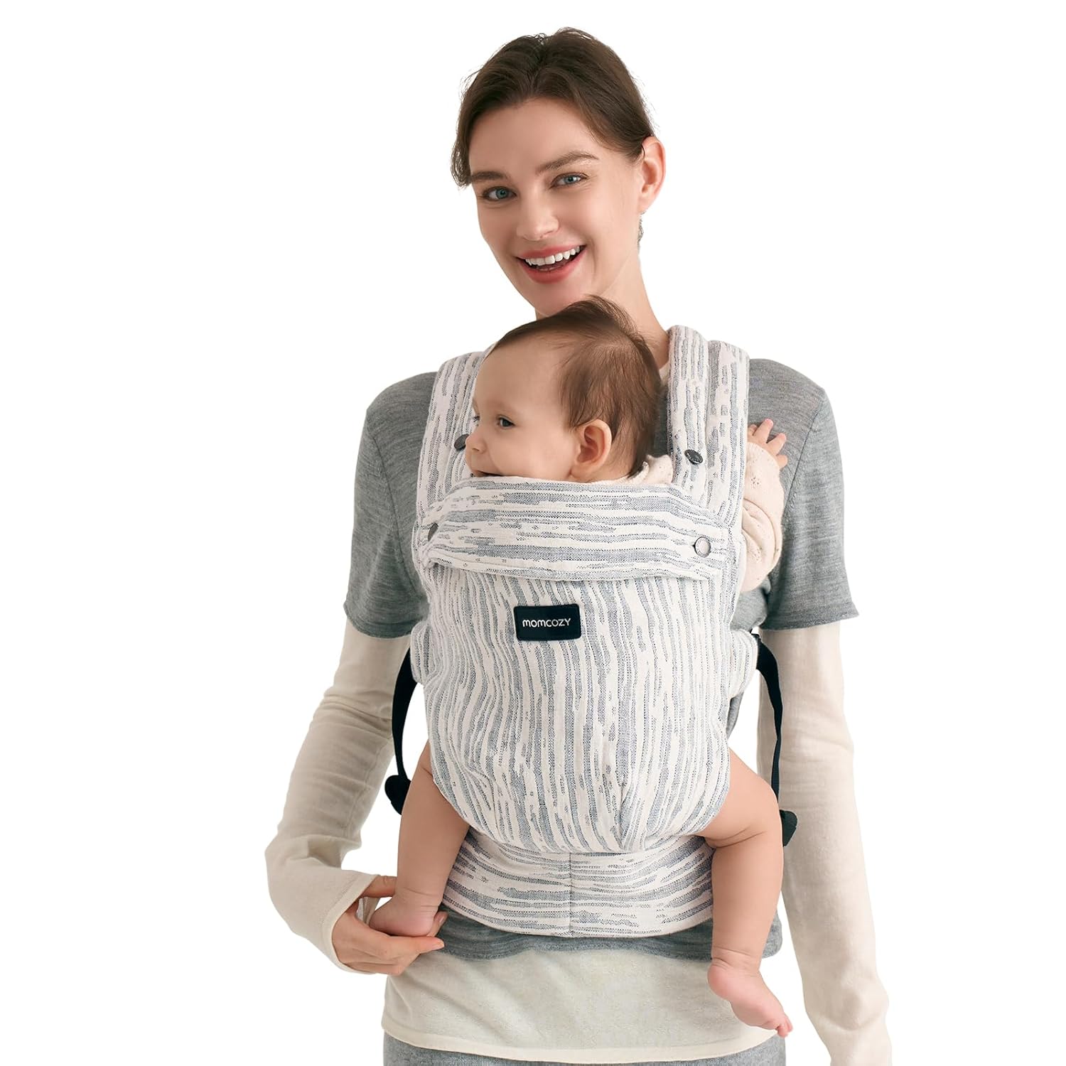 Momcozy Jacquard Baby Carrier - All-Day Comfort