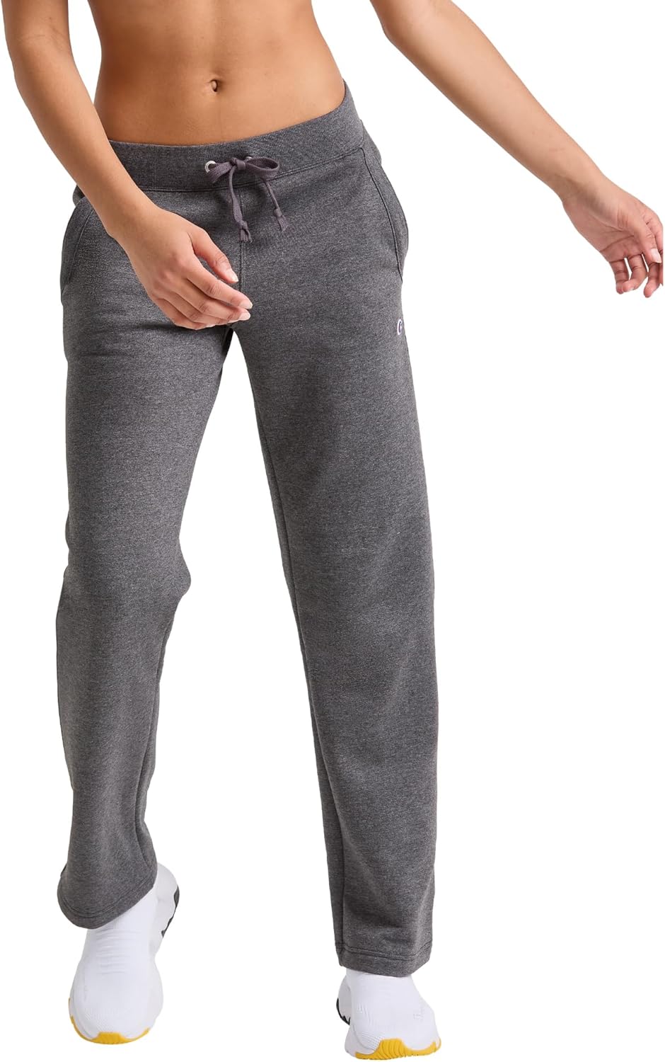 Champion Women's Open-Bottom Fleece Sweatpants for Comfort
