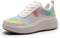Womens Chunky City Tweed Platform Fashion Sneaker - Lightweight