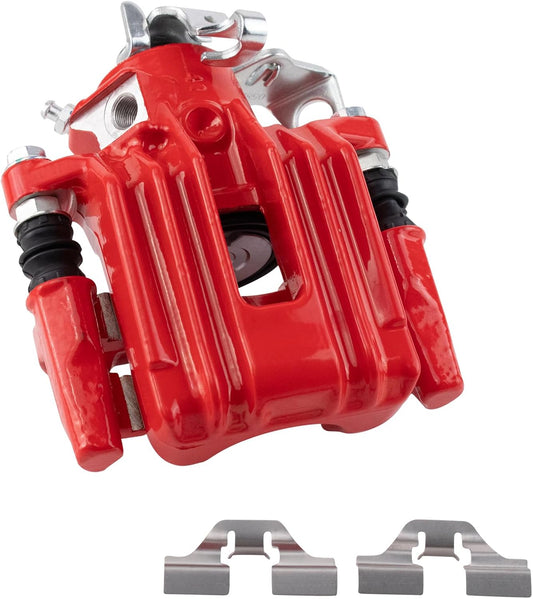 TRQ Rear Left Brake Caliper Performance Red for Audi TT & Jetta