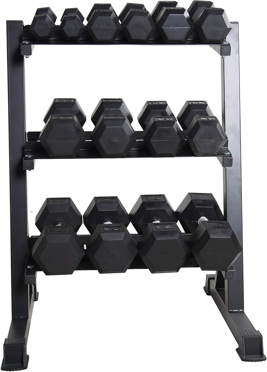 CAP Barbell Dumbbell Set with Rack for Versatile Workouts