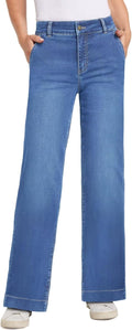 Womens Wide Leg Jeans High Waisted Carpenter Cargo Jeans - 90s Y2K