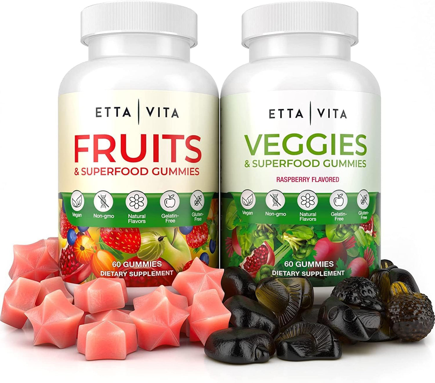 Etta Vita Super Greens Gummies - 120 Chews of Wellness