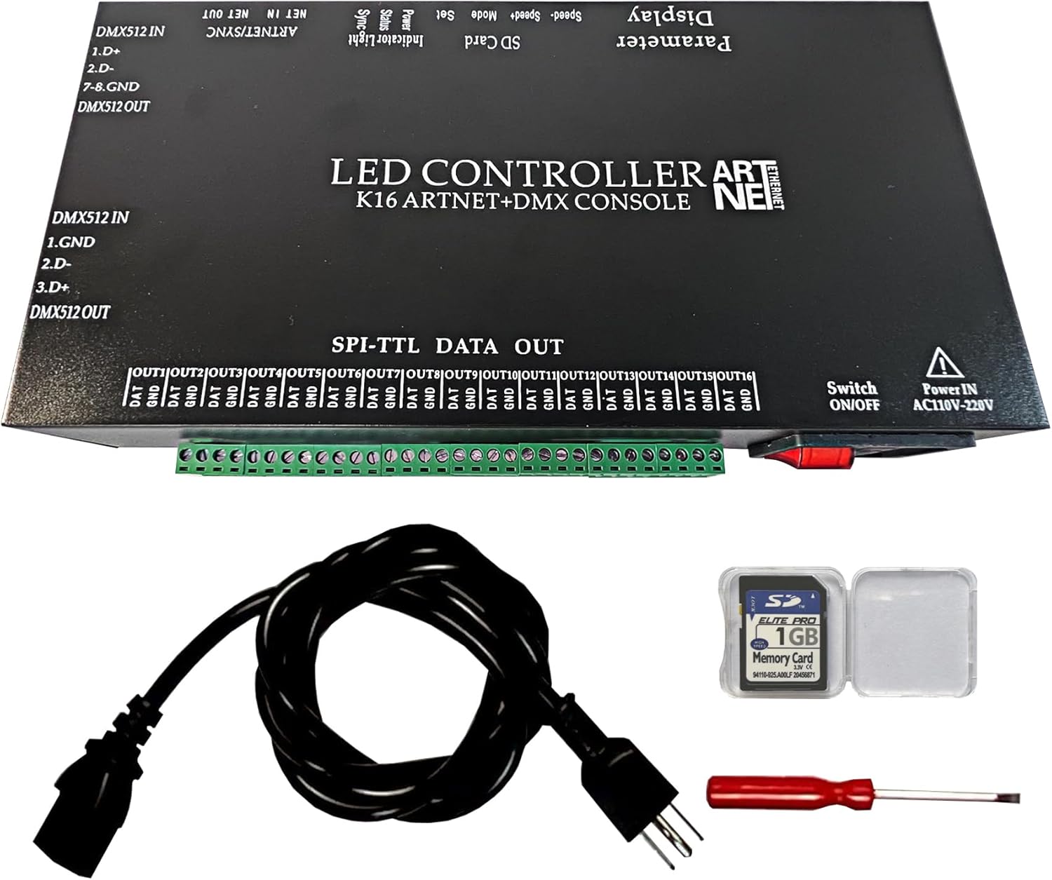 K16 ARTNET DMX Console LED Controller for Professional Lighting