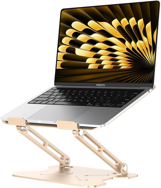 Adjustable Laptop Stand for Desk - Ergonomic, Portable, Compatible with Various Models
