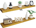 BGMG Wood Floating Shelves 48 in Set of 2 - Rustic Wall Shelf
