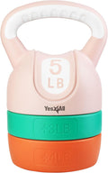 Yes4All Adjustable Kettlebell Set - Compact 5 to 12 lb Kettlebell
