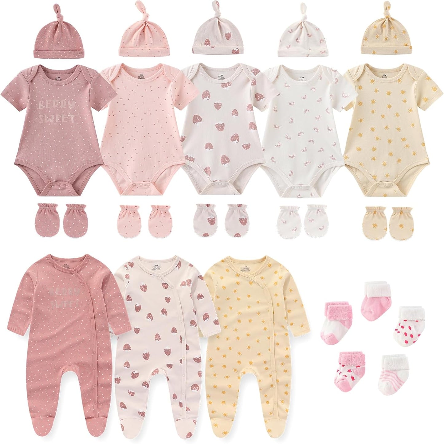 New Born Clothes Cotton Layette Gift Set for Baby Essentials