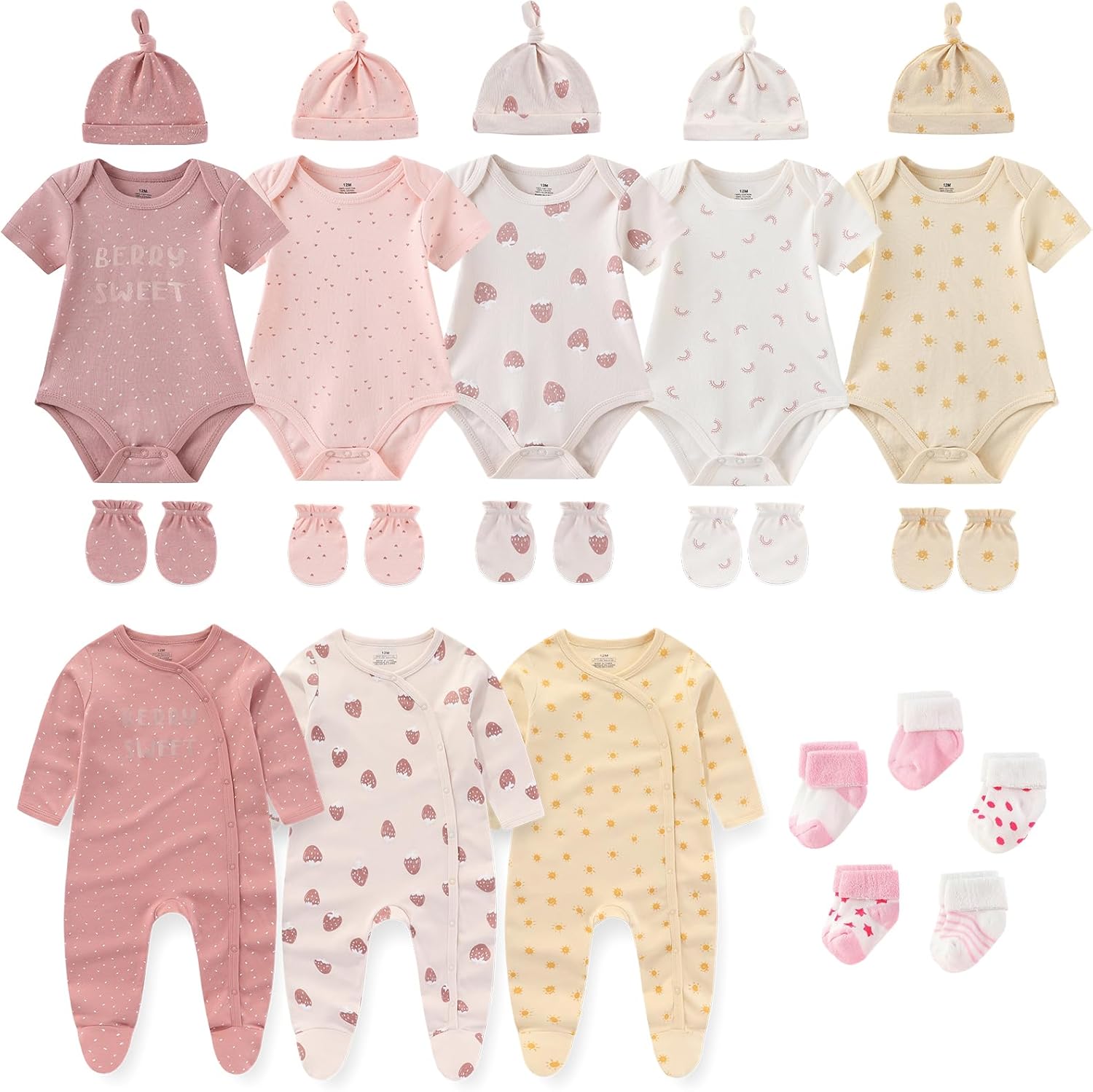 New Born Clothes Cotton Layette Gift Set for Baby Essentials
