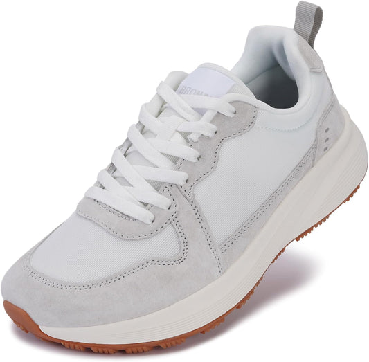 BRONAX Womens Wide Toe Box Athletic Casual Shoes for Comfort