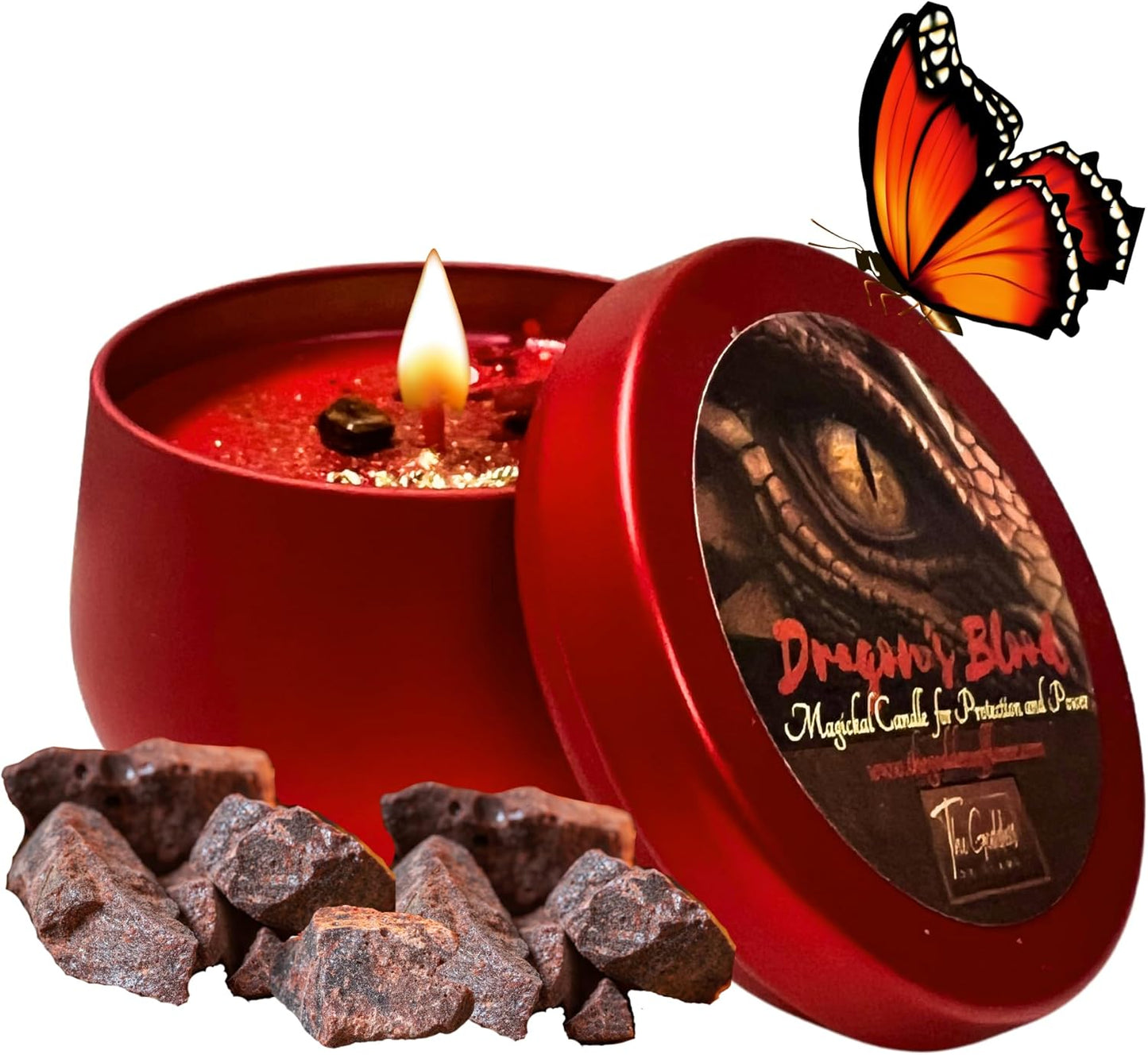 Dragon's Blood Spiritual Candle for Positive Energy and Clarity