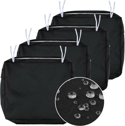 NettyPro Outdoor Cushion Slipcovers Waterproof 4 Pack for Chairs