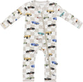 KYTE BABY Unisex Bamboo Rayon Zippered Romper 0-24 Months - Soft 97%