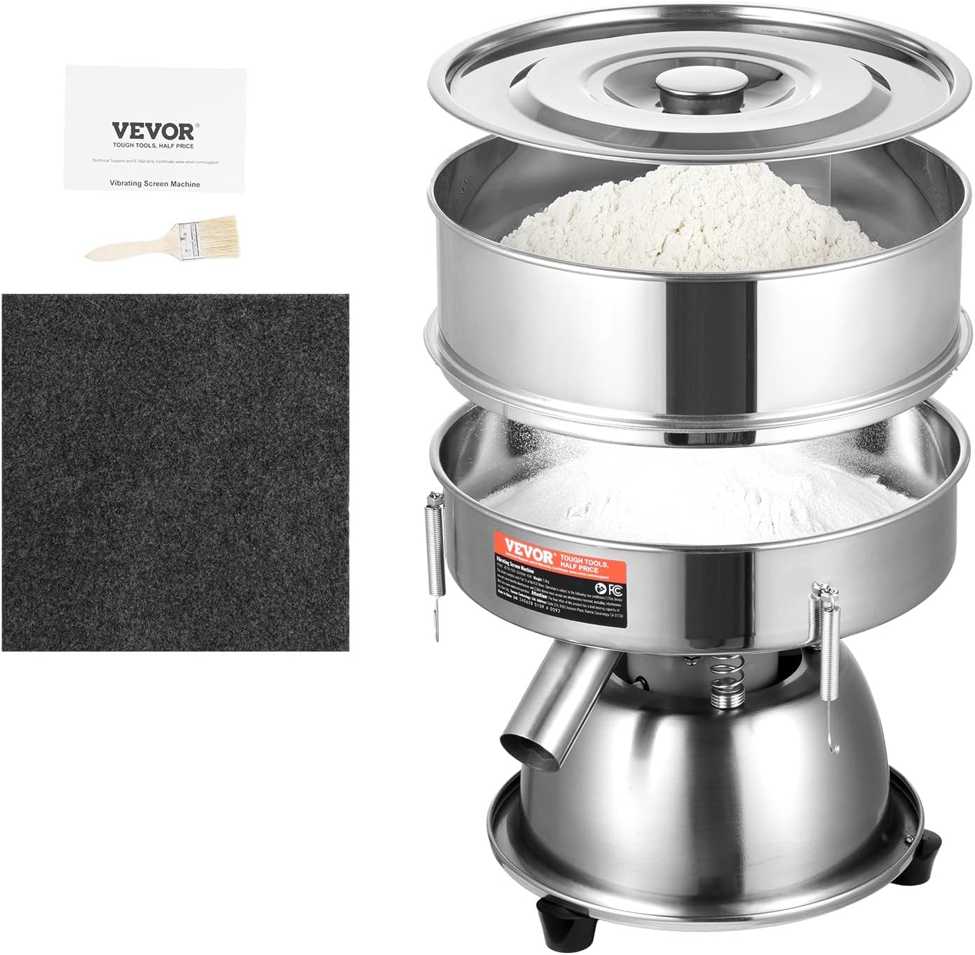 VEVOR Automatic Electric Vibrating Sieve for Efficient Sieving