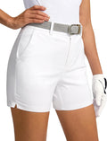 SANTINY Women's 5ft Golf Shorts with Pockets - Quick Dry Stretch