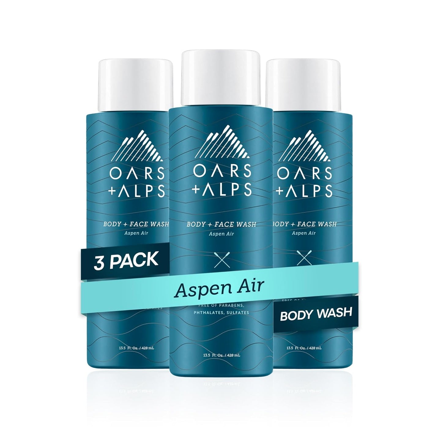 Oars + Alps Mens Moisturizing Body and Face Wash for Active Guys