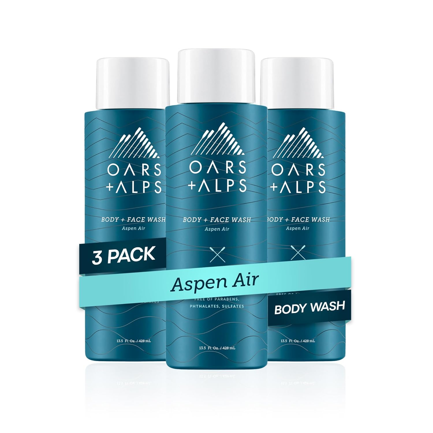 Oars + Alps Mens Moisturizing Body and Face Wash for Active Guys