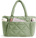 Puffy Tote Bag for Women - Large Quilted Shoulder Bag