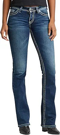 Silver Jeans Co. Women's Suki Mid Rise Curvy Bootcut Jeans Review
