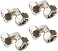 3/4 in Brass-Nickel Plated Equal Elbow Fittings Kit - Durable
