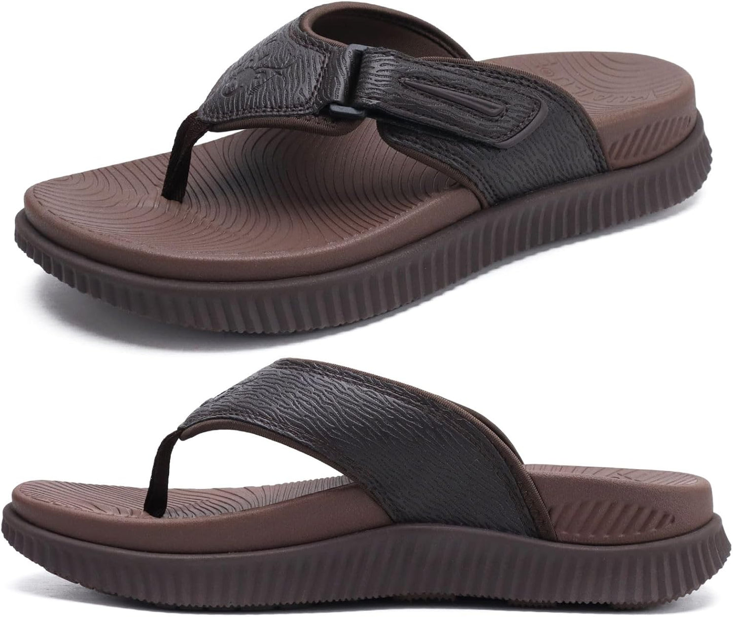 KuaiLu Mens Orthotic Flip Flops for Ultimate Comfort and Style