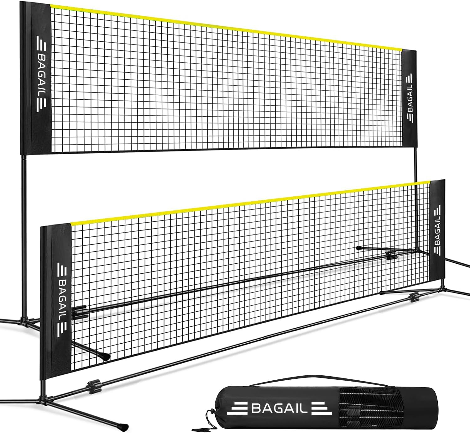 BAGAIL Badminton Net - Adjustable Height for Kids Volleyball Fun