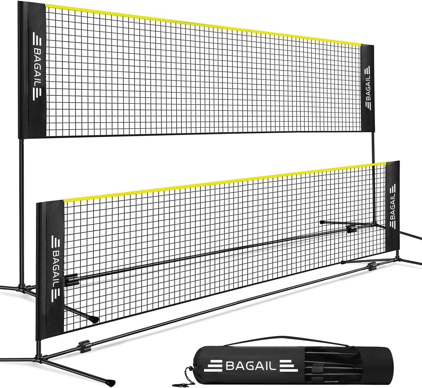 BAGAIL Badminton Net - Adjustable Height for Kids and Adults