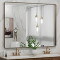 LOAAO 48x36 Bronze Bathroom Mirror Rounded Rectangle - Durable Vanity