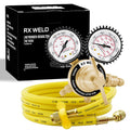 RX WELD Nitrogen Regulator 0-600 PSI CGA580 Inlet - HVAC Ready