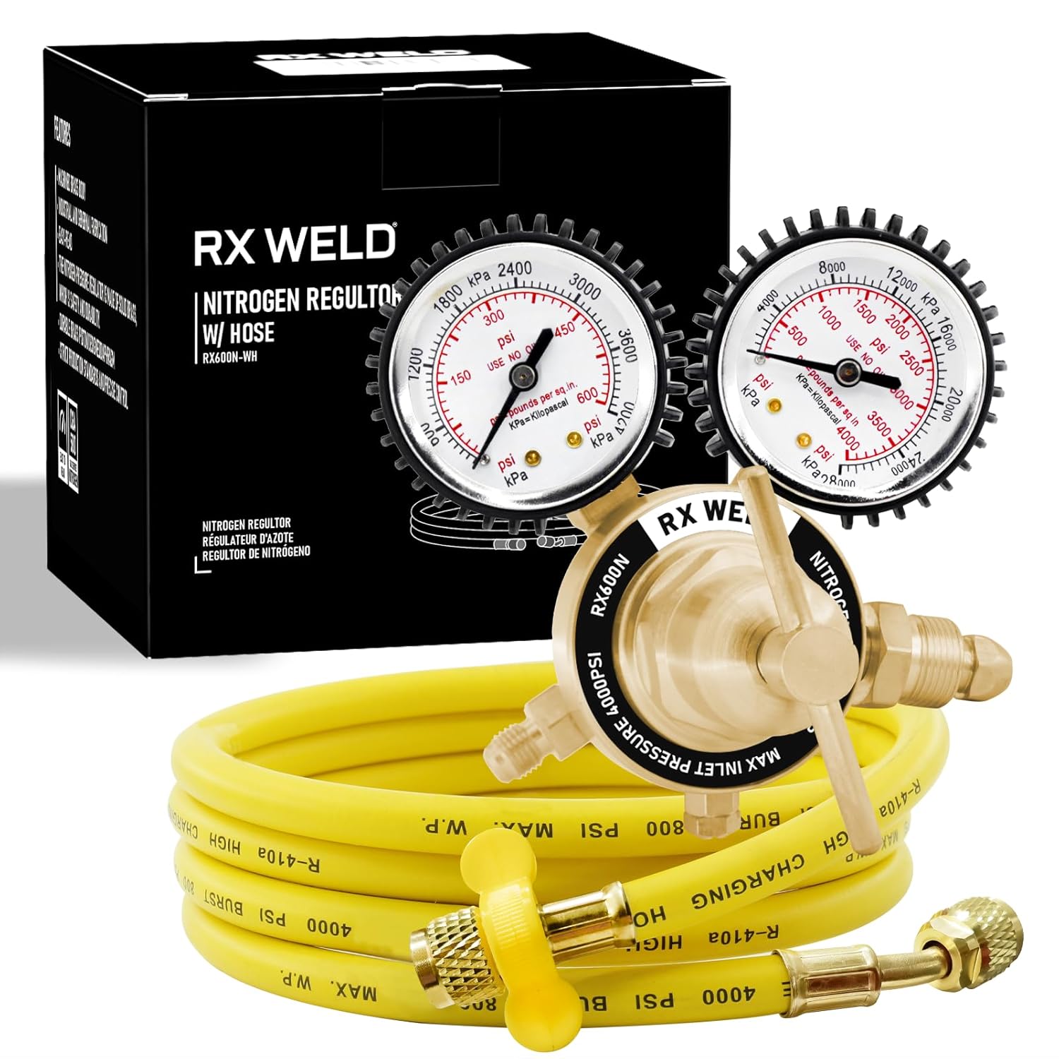 RX WELD Nitrogen Regulator for HVAC Purging and Pressure Tests