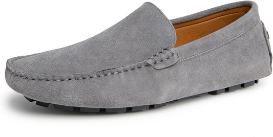 Go Tour Mens Handmade Suede Leather Casual Loafers Shoes Review