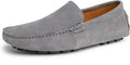 Mens Handmade Suede Leather Casual Loafers - Comfortable Slip On