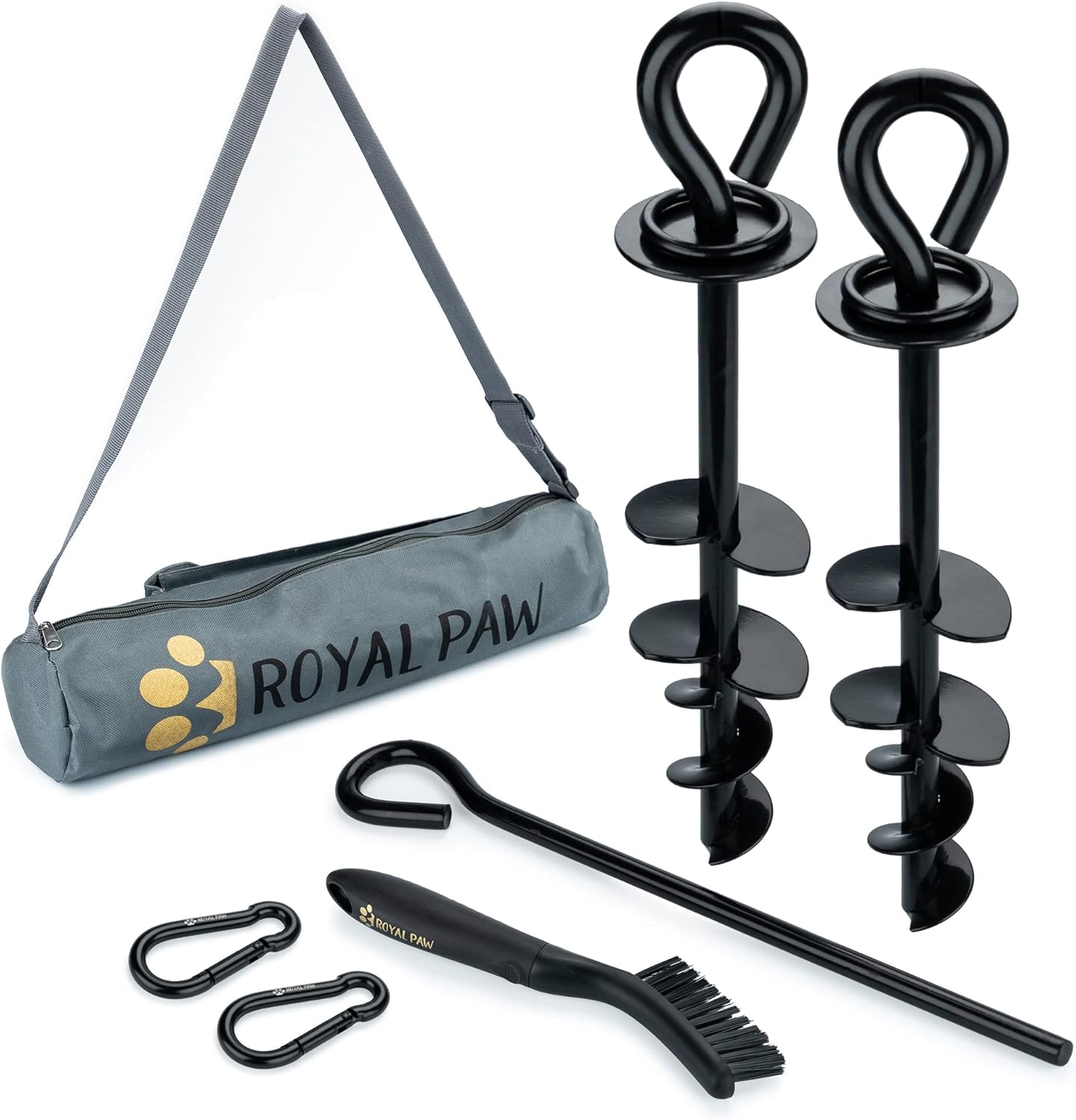 Heavy Duty Dog Tie Out Stake for Large Dogs up to 210 lbs
