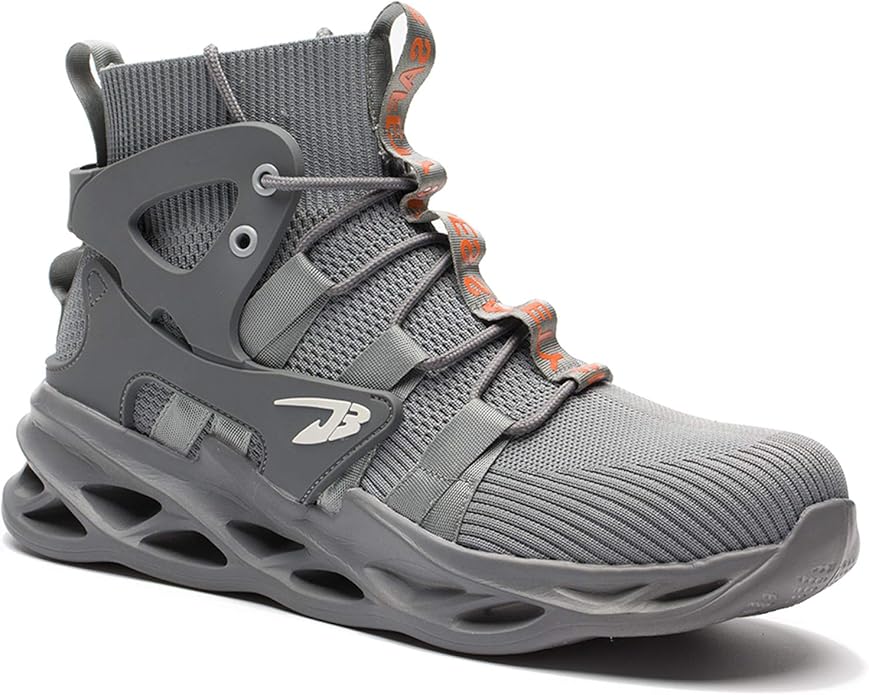 ORISTACO Work Safety Steel Toe Boots for Industrial Use