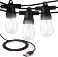 Brightech Ambience Pro USB Powered String Lights - Durable Outdoor