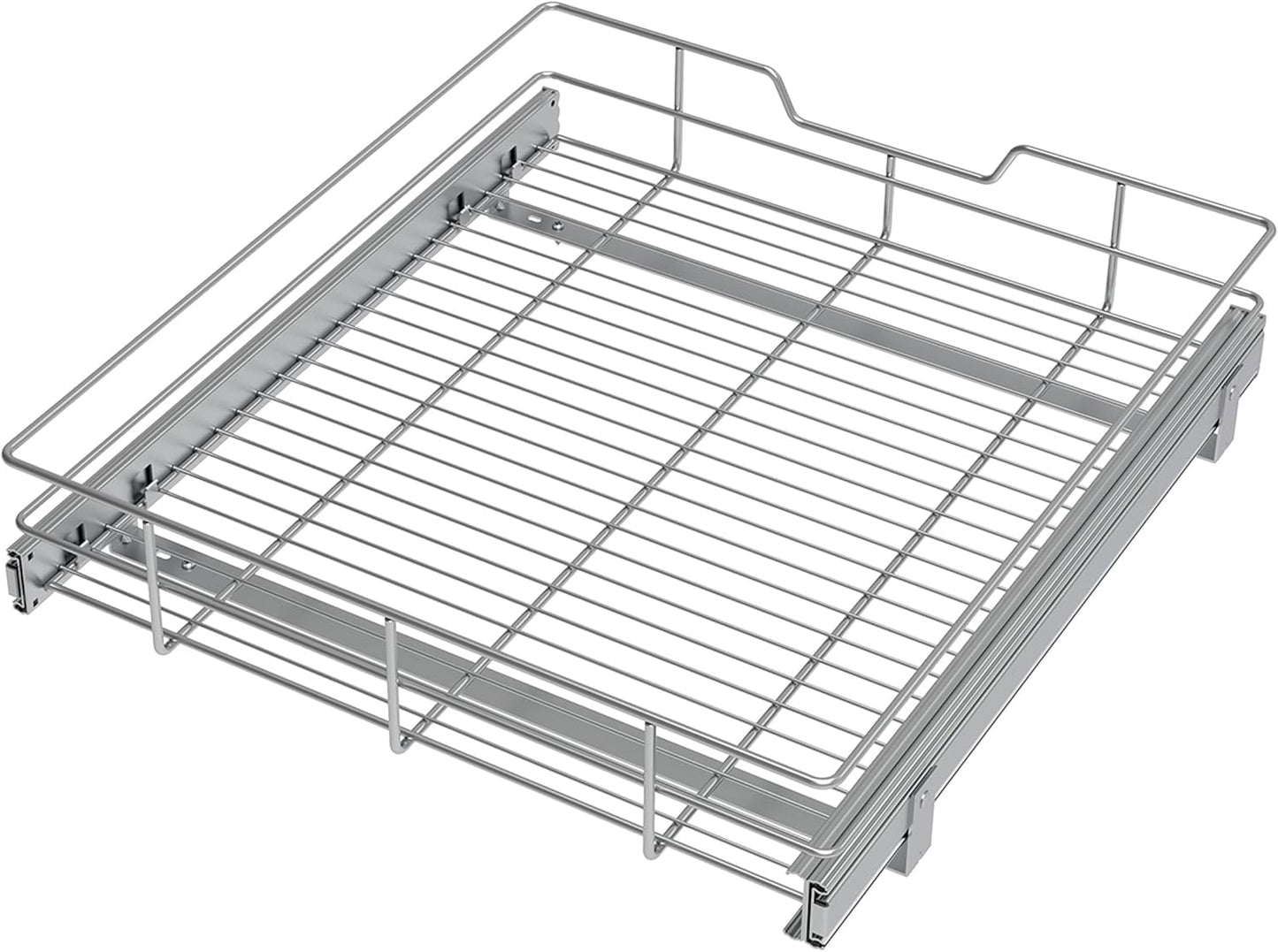 STORKING Pull Out Cabinet Organizer: Heavy Duty Slide-Out Shelves for Maximum Space Efficiency