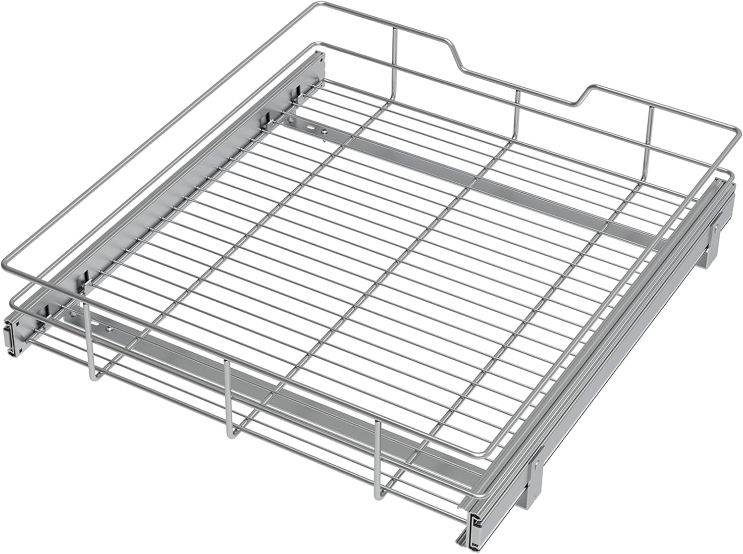 STORKING Pull Out Cabinet Organizer: Heavy Duty Slide-Out Shelves for Maximum Space Efficiency