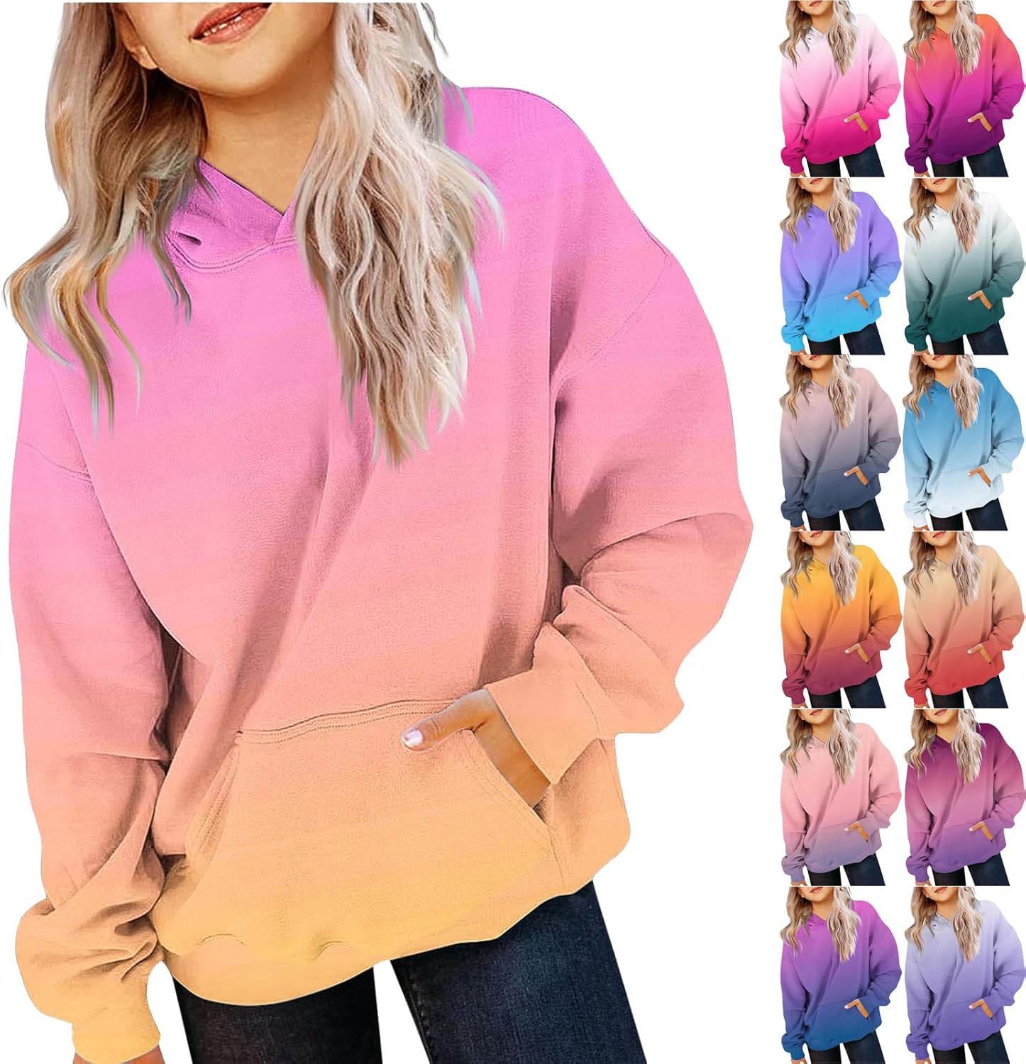 Oversized Gradient Hoodie: Taylor Swift Style!